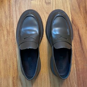 CAMPER Walden Brown Chunky Loafers - New!